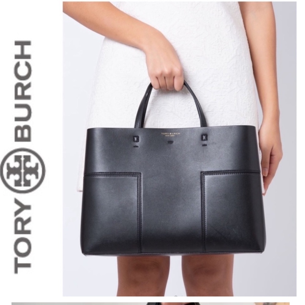 SOLD-Tory Burch Tote Black